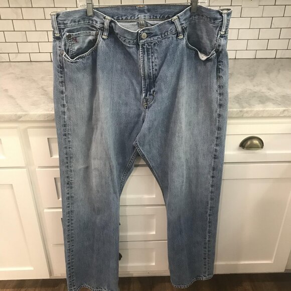 Polo Ralph Lauren Jeans Mens 42 Blue Classic Fit 867 Straight Five Pocket - Picture 1 of 10
